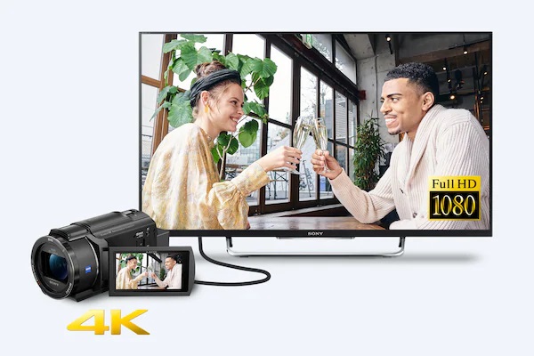 Máy quay KTS Sony Handycam 4K FDR AX43 64Gb - Black