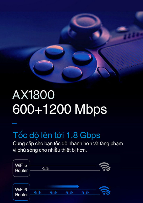 Bộ phát wifi 6 Linksys MESH E7350-AH MAX-STREAM AX1800 MU-MIMO