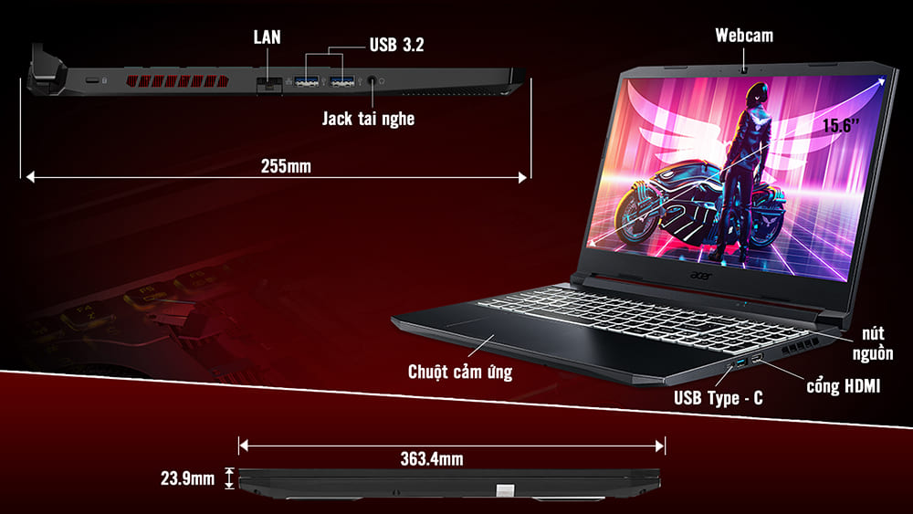 Laptop Acer Nitro AN515 45 R9SC NH.QBRSV.001