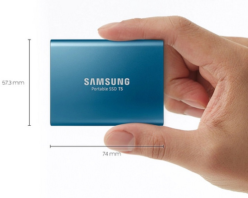 Ổ cứng di động SSD Samsung T5 Portable 1Tb USB3.1 Xanh