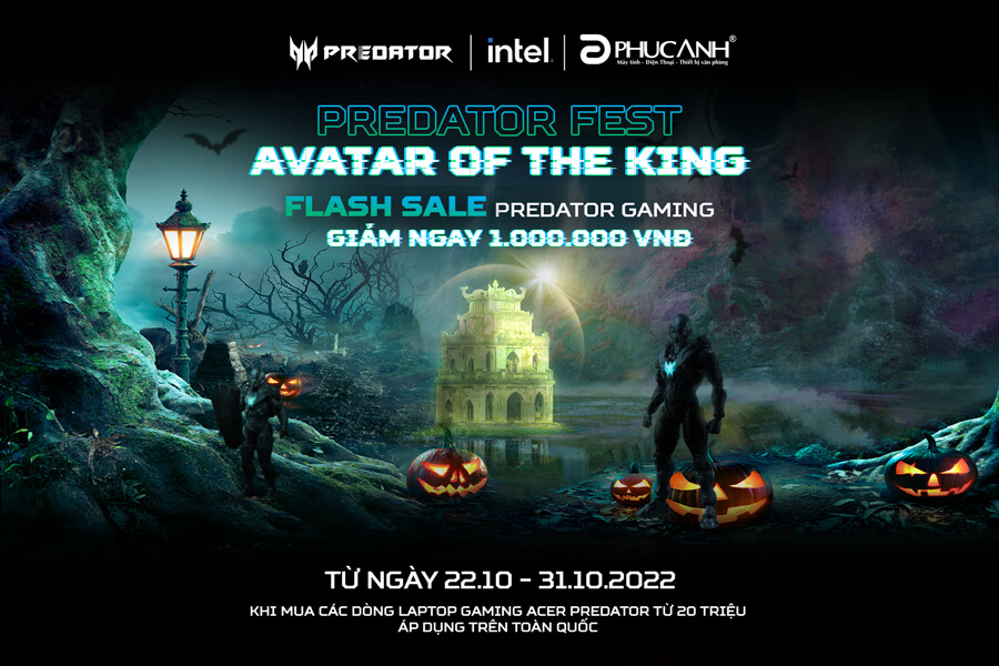 [Khuyến Mại] Đồng hành cùng Predator Fest - Flash sales laptop Gaming Acer - Giảm ngay 1 triệu đồng