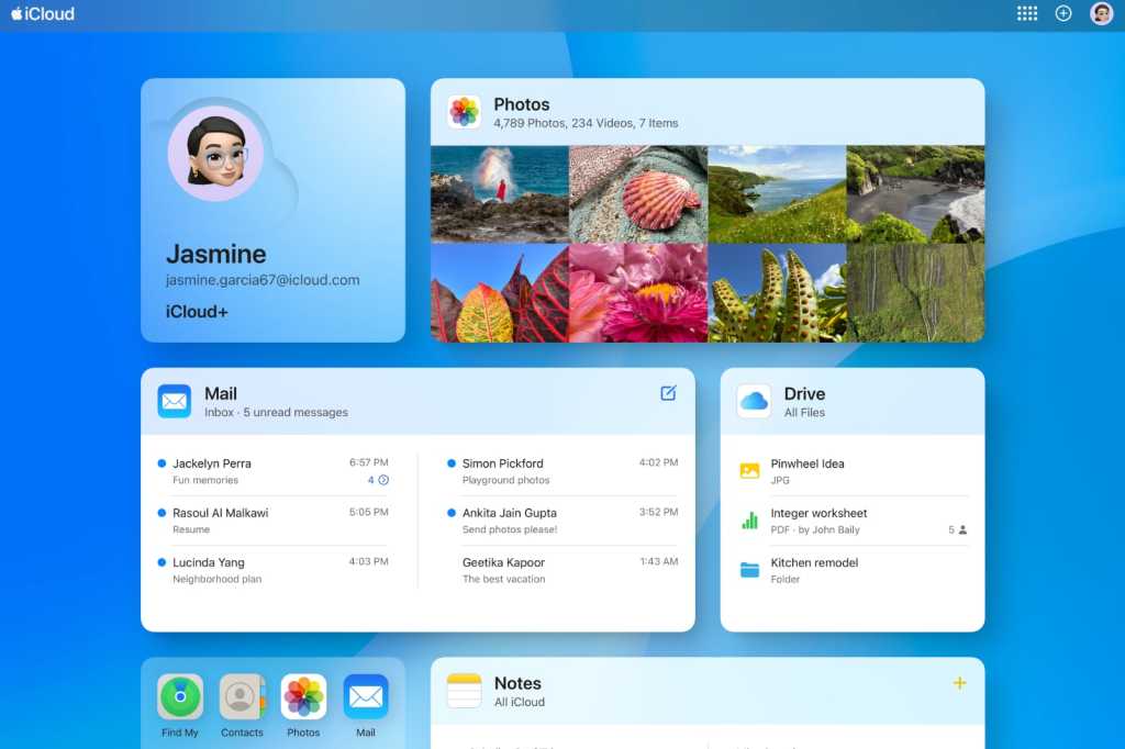 Apple công bố giao diện hoàn toàn mới cho iCloud.com