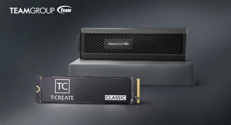 [Tin Tức] Team Group ra mắt SSD T-CREATE CLASSIC PCIe 4.0 DL với tản nhiệt graphene