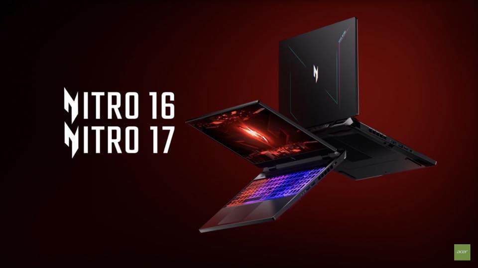 [Tin tức] Acer trình làng Nitro 16 và Nitro 17 sử dụng CPU Intel gen 13, RTX40 series