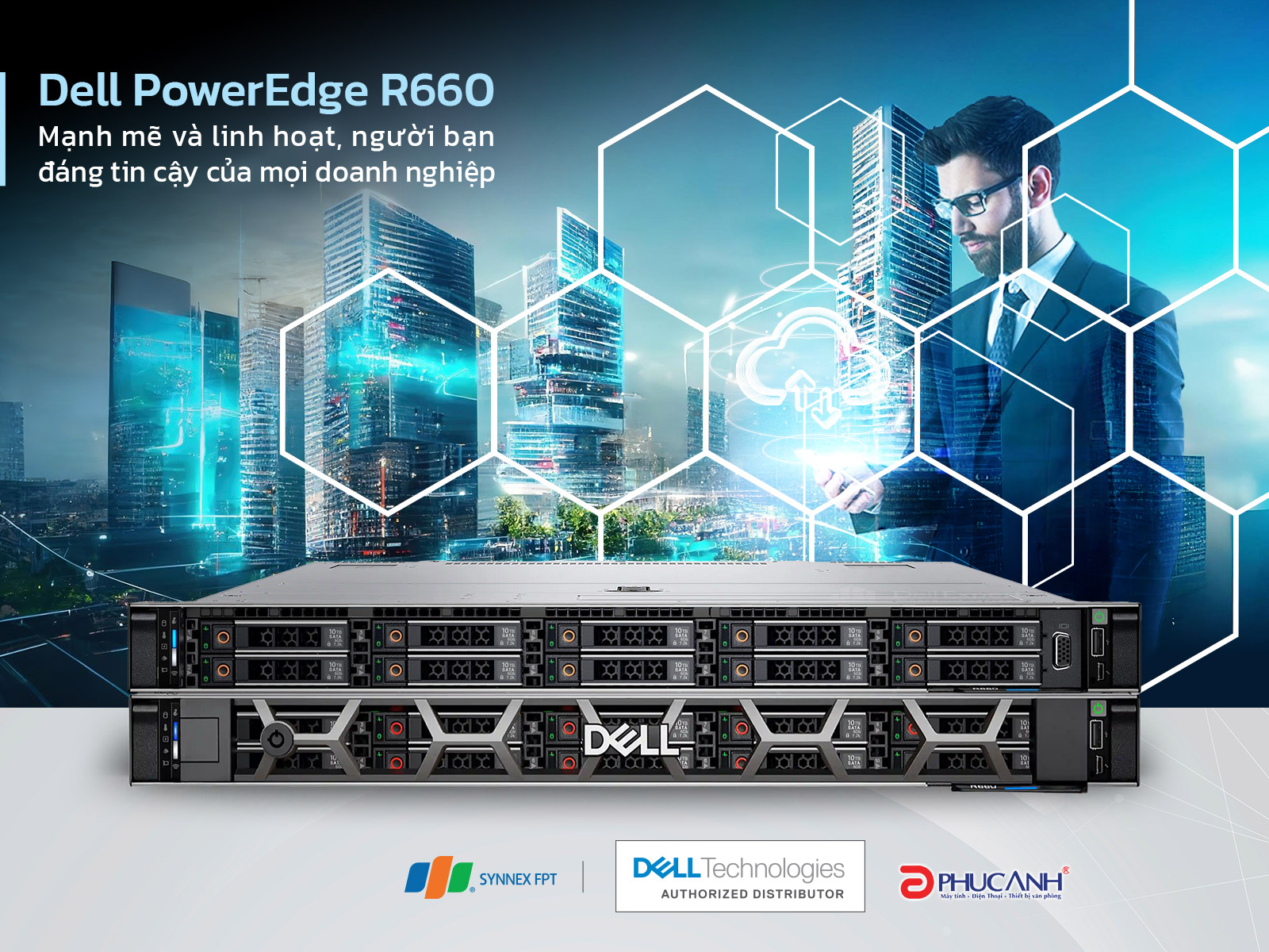 Dell PowerEdge R660 - Mạnh mẽ và linh hoạt, người bạn đáng tin cậy của mọi doanh nghiệp