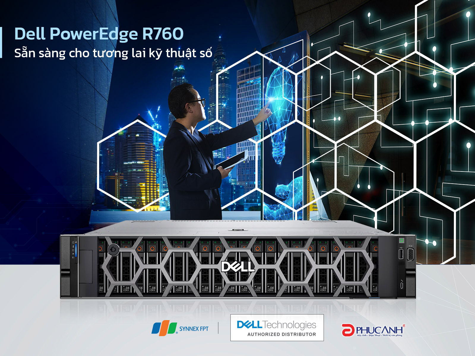 Máy chủ Dell PowerEdge R760 - Sẵn sàng cho tương lai kỹ thuật số