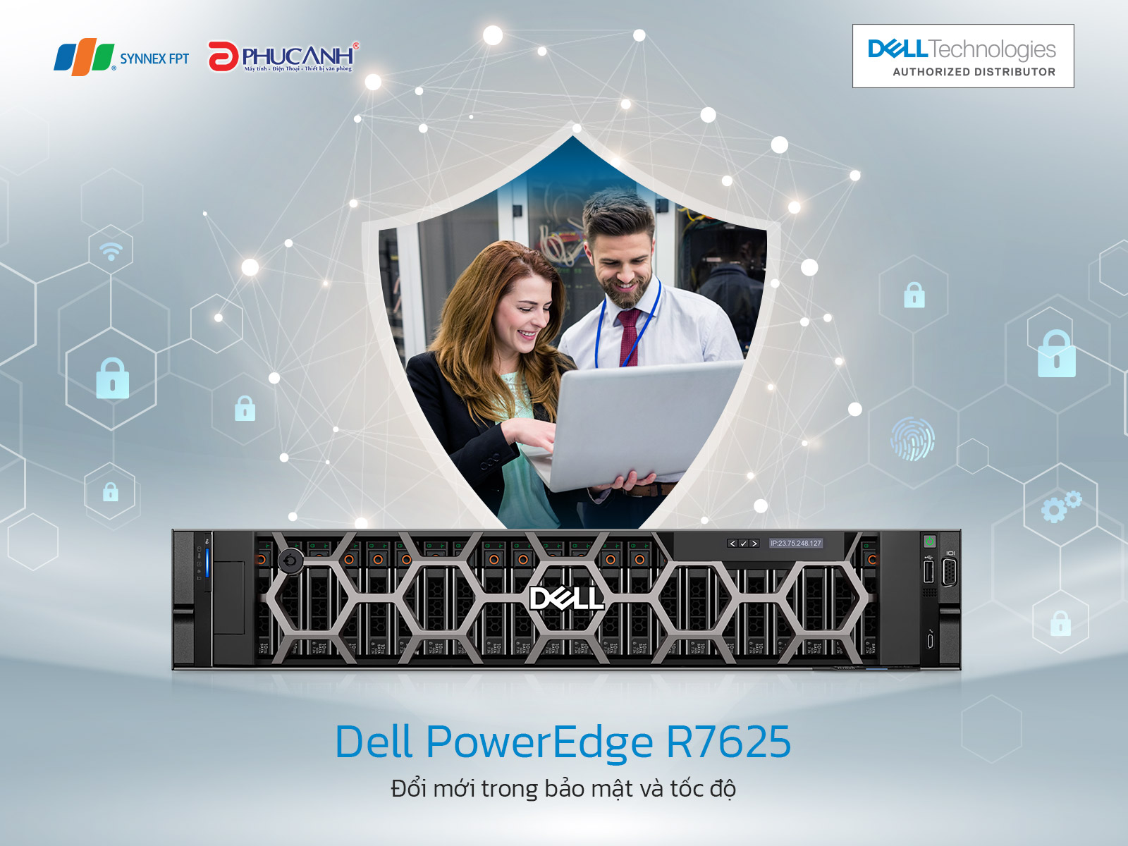 Máy chủ Dell PowerEdge R7625 - Đổi mới trong bảo mật và tốc độ