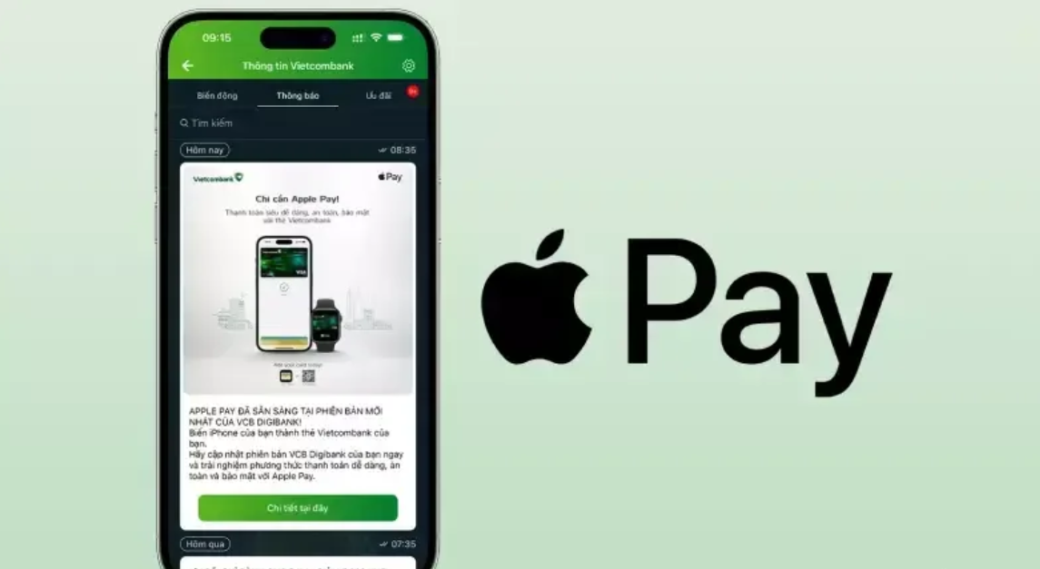 Hướng dẫn bạn cách liên kết Vietcombank với Apple Pay