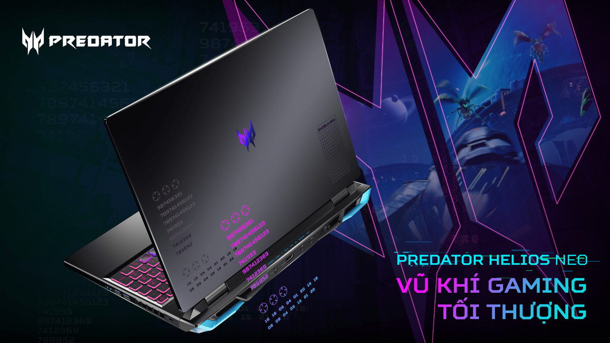Laptop Predator Helios Neo 16: Vũ Khí Gaming Tối thượng với CPU thế hệ 13 và GPU GeForce RTX 4060