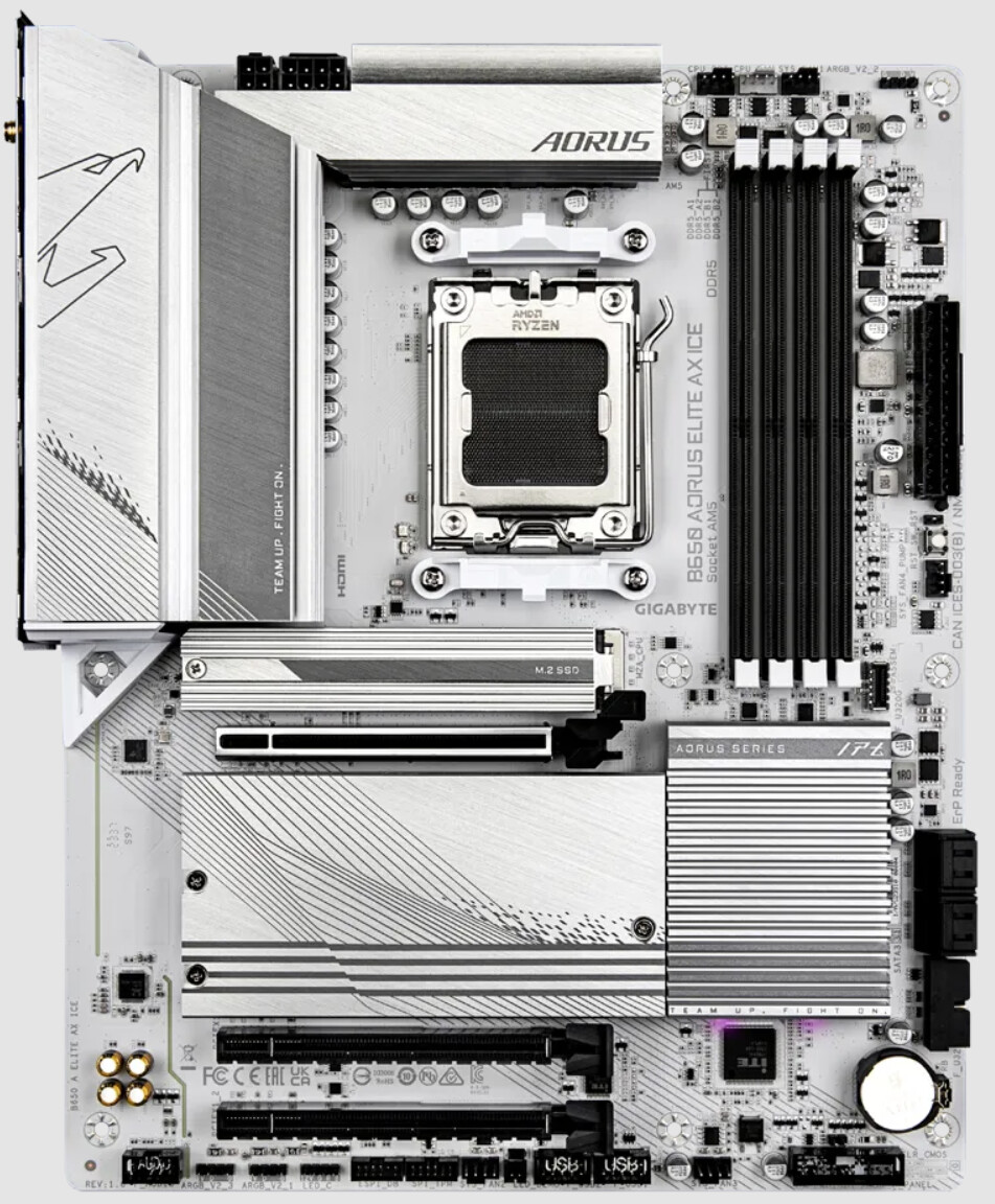 [Tin Tức] Gigabyte ra mắt thêm bo mạch chủ màu trắng cho CPU AMD