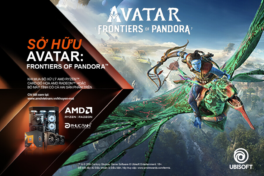 [Khuyến Mại] Mua card, CPU AMD - Nhận ngay Code game Avatar: Frontiers of Pandora