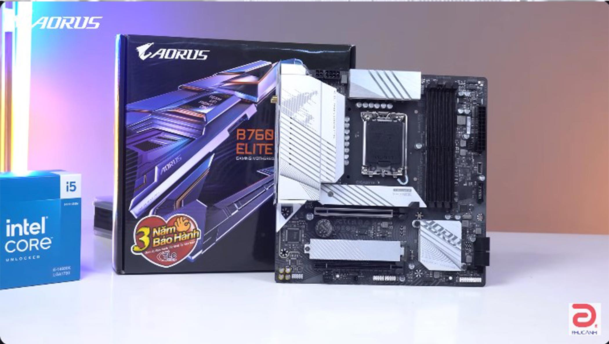 Đánh giá B760M Aorus Elite AX và tối ưu hóa Intel Core i5 14600K trên bo mạch chủ này