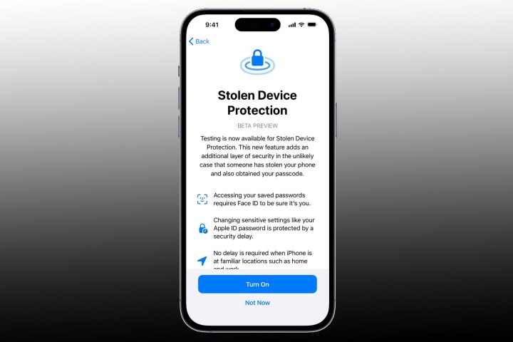 Tính năng bảo vệ thiết bị bị đánh cắp - Một tính năng mới trên iOS 17.3
