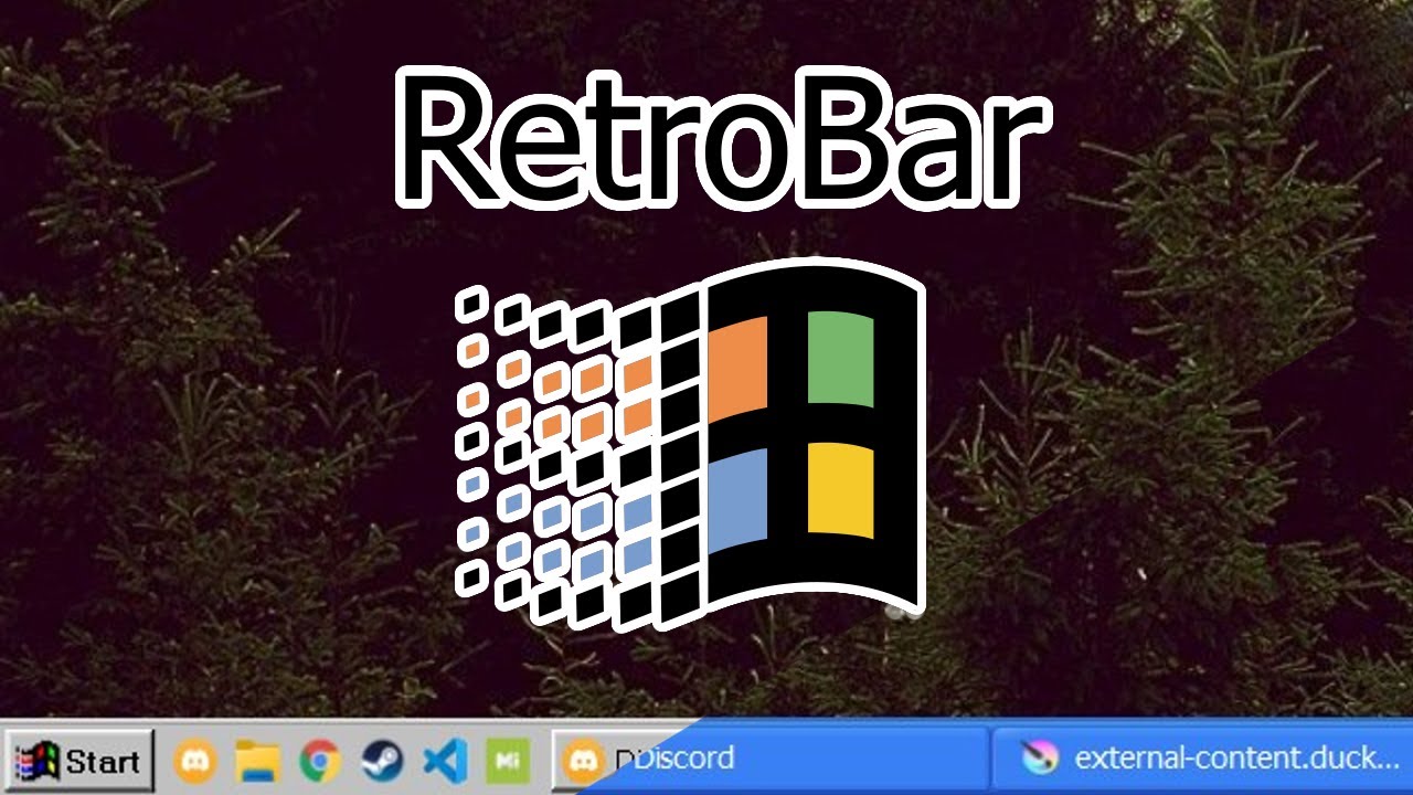 Hướng dẫn đem thanh taskbar Windows 95 và XP lên Windows 11 với RetroBar