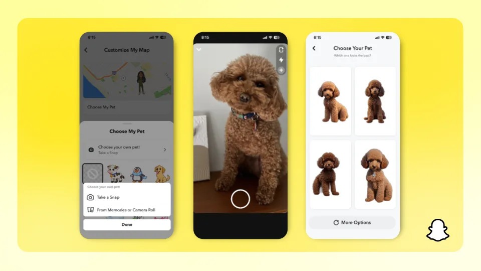 [Tin Tức] Đặc quyền trả phí mới nhất của Snapchat: AI Bitmoji cho thú cưng