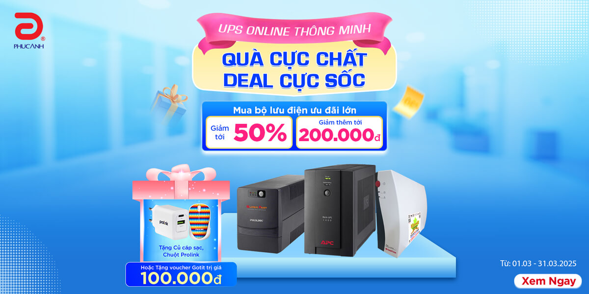 [Khuyến Mại] UPS online thông minh - Quà cực chất - Deal cực sốc