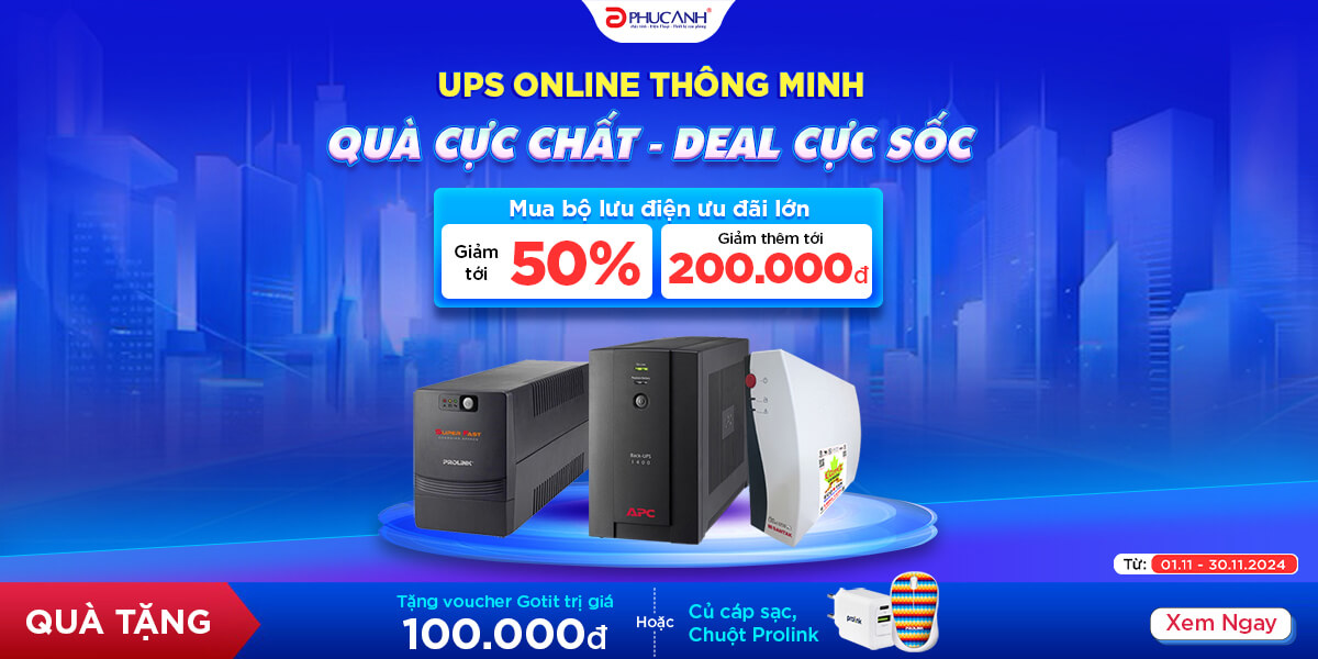 [Khuyến Mại] UPS online thông minh - Quà cực chất - Deal cực sốc