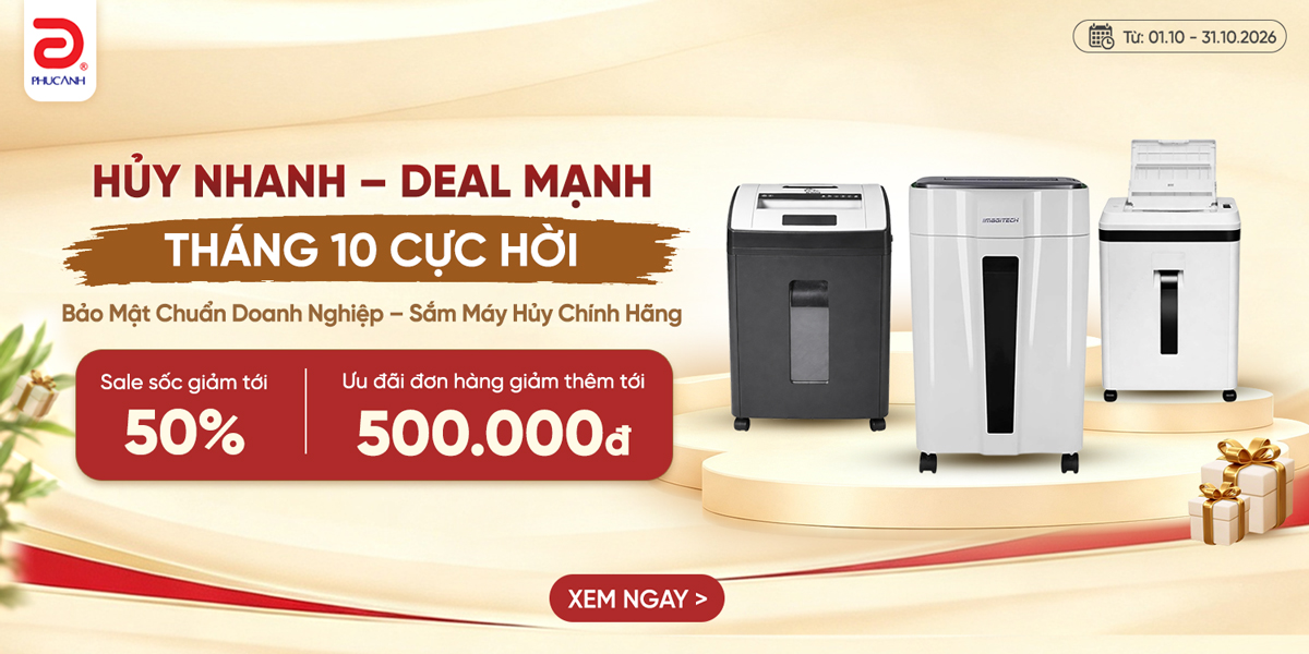 [Khuyến Mại] Bảo Mật Chuẩn Doanh Nghiệp – Sắm Máy Hủy Chính Hãng