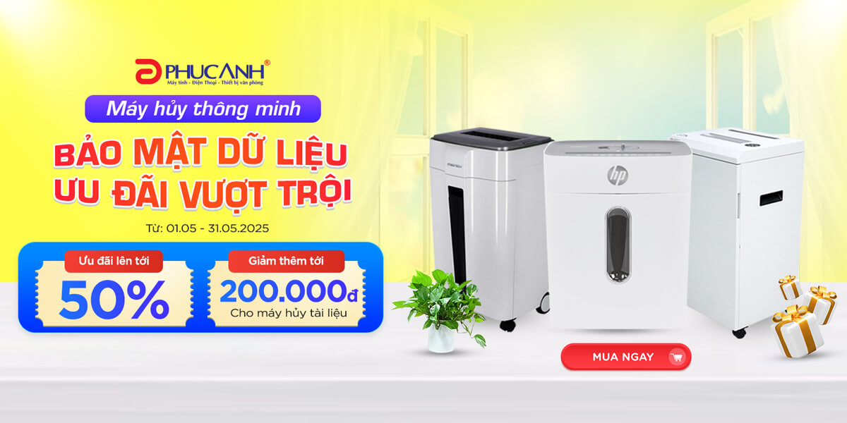 [Khuyến Mại] Bảo mật dữ liệu - Ưu đãi vượt trội với Máy hủy thông minh