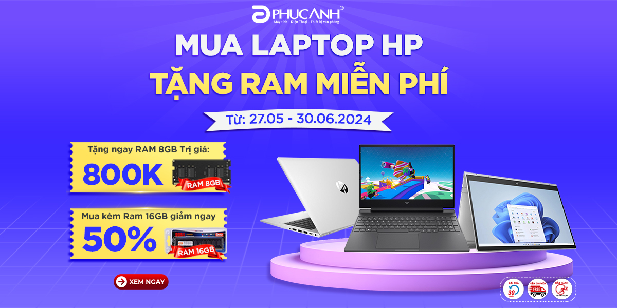 [Khuyến Mại] Mua Laptop HP - Tặng RAM miễn phí