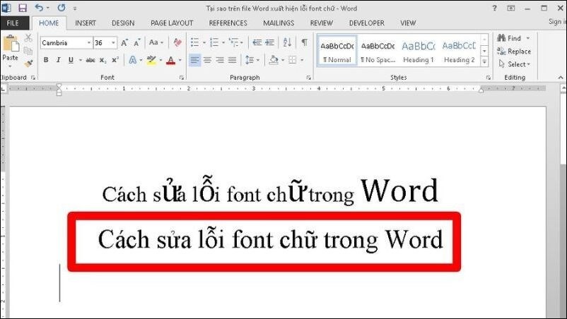 Hướng dẫn sửa lỗi font chữ trong Word 100% thành công
