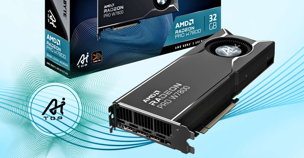 Gigabyte ra mắt card đồ họa Radeon PRO W7900 Dual Slot và W7800 AI TOP | VRAM lên tới 48 GB