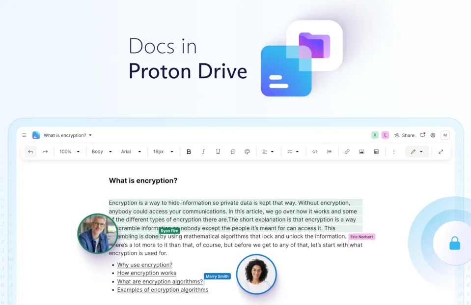 [Tin Tức] Proton ra mắt phiên bản Google Docs của riêng mình