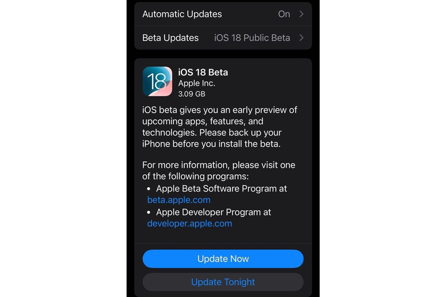 [Tin Tức] iOS 18 beta public: Đang chờ Apple Intelligence nâng cấp thực sực