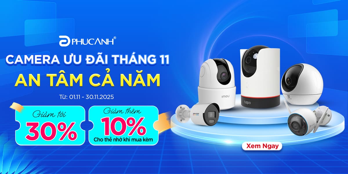 [Khuyến mại] Camera ưu đãi tháng 11 – An tâm cả năm