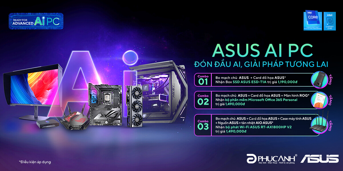 [Khuyến Mại] Asus AI PC – Đón Đầu AI, Giải Pháp Tương Lai