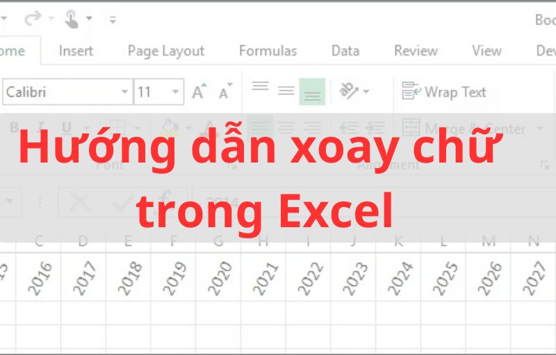 Hướng dẫn cách xoay chữ từ ngang thành dọc trong Excel dễ dàng, nhanh chóng