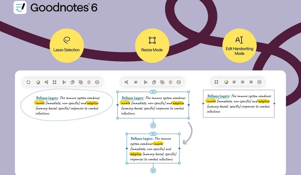 Goodnotes bổ sung AI có thể đọc và giải thích ngay cả chữ viết tay khó đọc