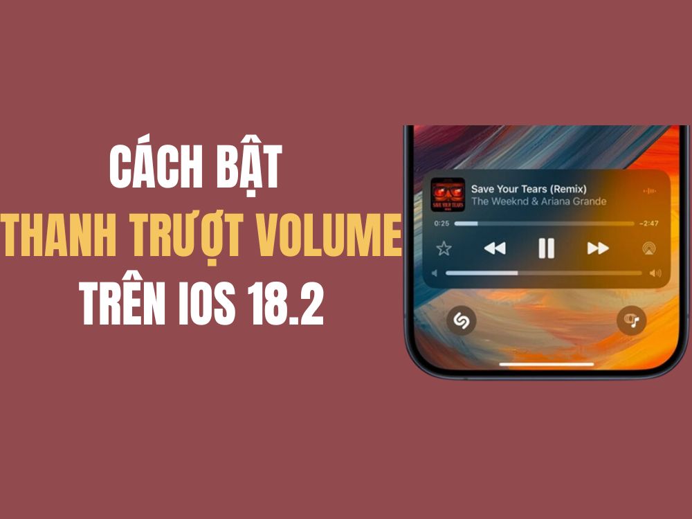 Hướng dẫn bật thanh trượt âm lượng trở lại màn hình khóa iPhone trên iOS 18.2