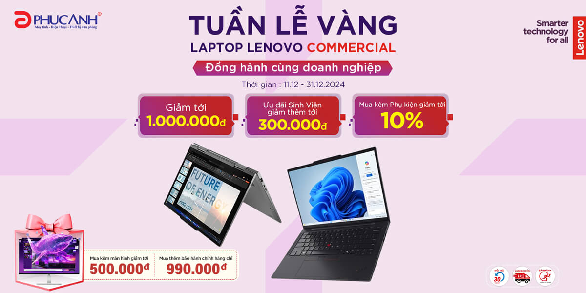 [Khuyến Mại] Đồng hành cùng doanh nghiệp - Tuần lễ vàng Laptop Lenovo commercial