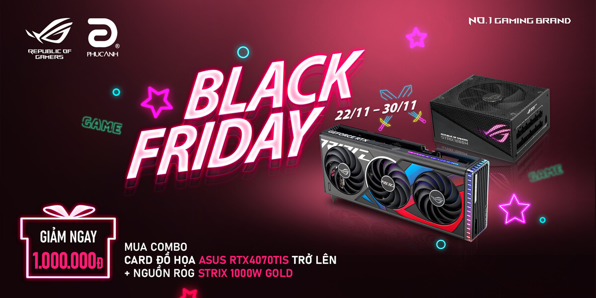 [Khuyến Mại] Black Friday - Mua combo ASUS giảm giá ngay