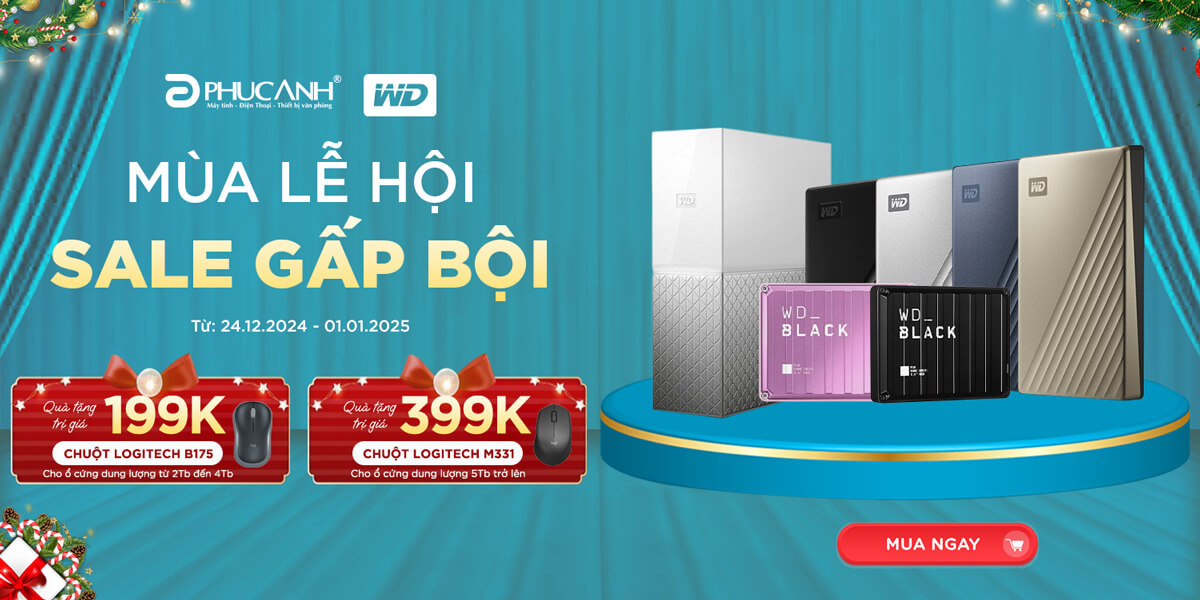 [Khuyến Mại] Mùa lễ hội - Sale gấp bội với ổ cứng WD