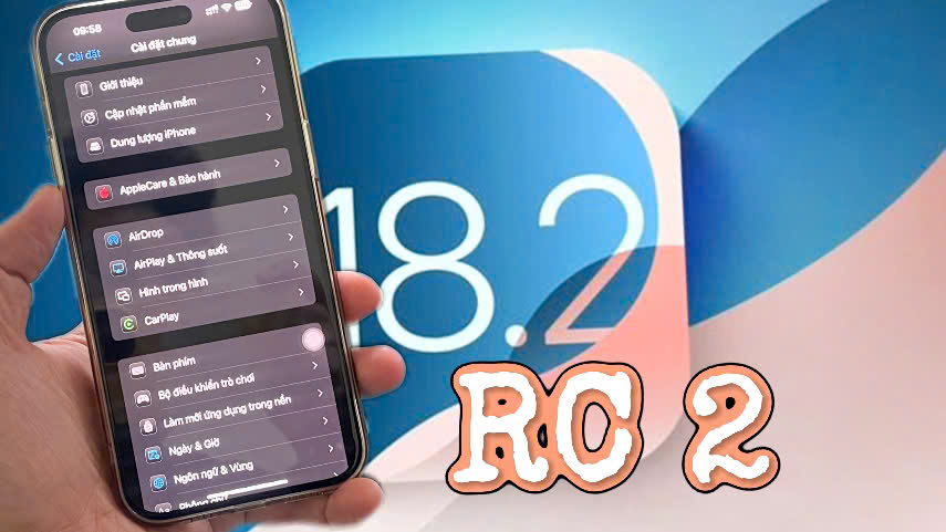 Cập nhật iOS 18.2 RC 2 | Người dùng sẽ không cập nhật được iOS 18.2 chính thức?