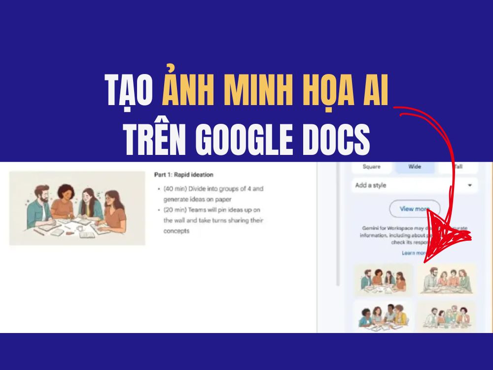 Trải nghiệm tính năng tạo hình ảnh AI trên Google Docs