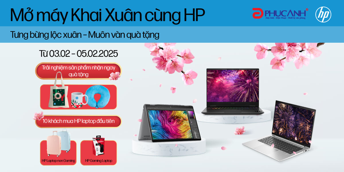 [Khuyến Mại] Mở máy khai Xuân cùng laptop HP