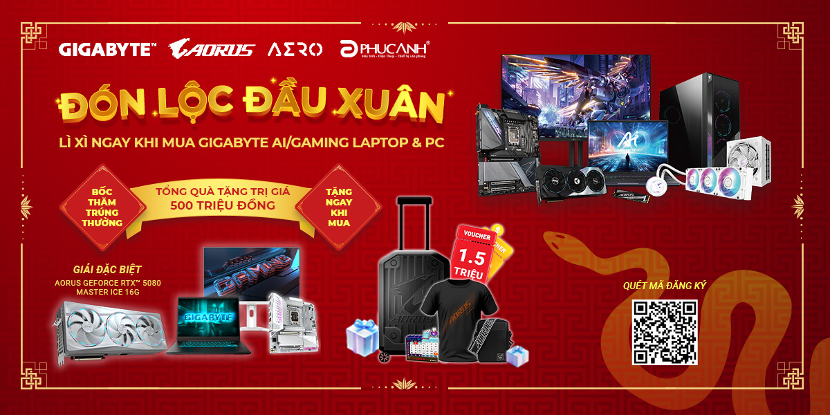 [Khuyến Mại] Đón Lộc Đầu Xuân cùng máy tính Gigabyte