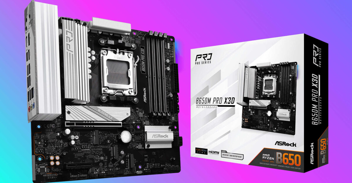 ASRock ra mắt bo mạch chủ B650M Pro X3D, tùy chọn giá rẻ cho CPU Ryzen AM5 với 3D V-Cache