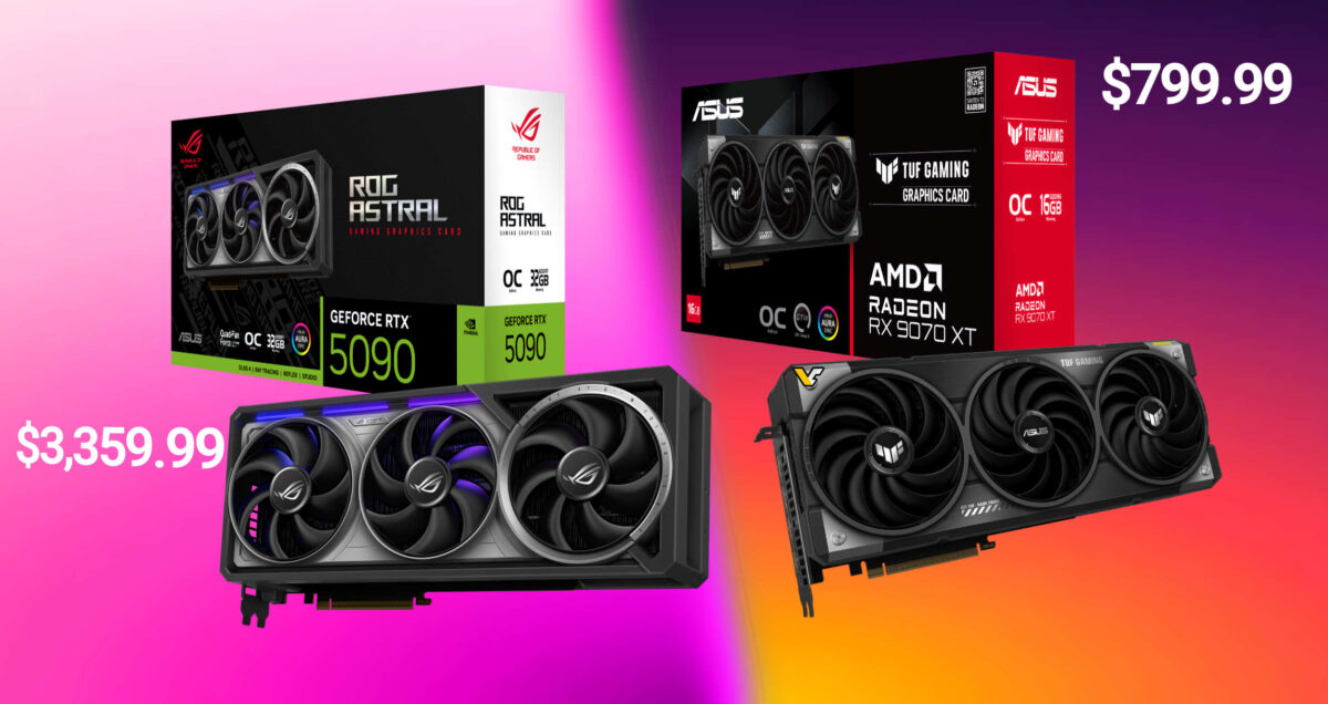 ASUS tăng giá thêm cho card GeForce RTX 5090, RX 9070 XT hiện có giá là 720 đô la