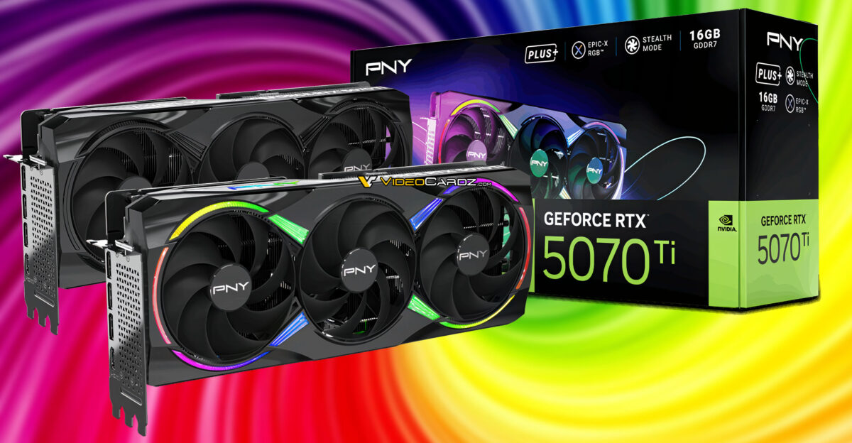 PNY giới thiệu các mẫu GeForce RTX 5070 Ti Triple Fan Plus với bộ làm mát lớn hơn