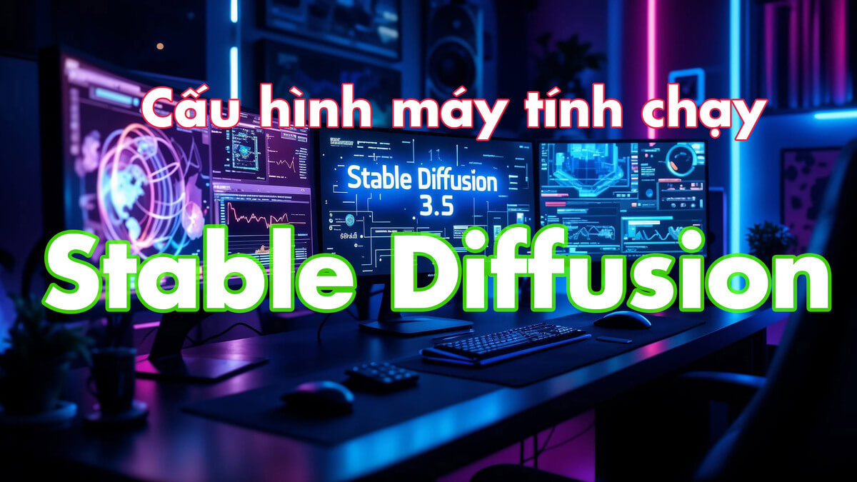 Hướng dẫn Xây dựng Cấu Hình Máy Tính Tối Ưu Cho Stable Diffusion AI có hiệu suất cao, giá thành tốt