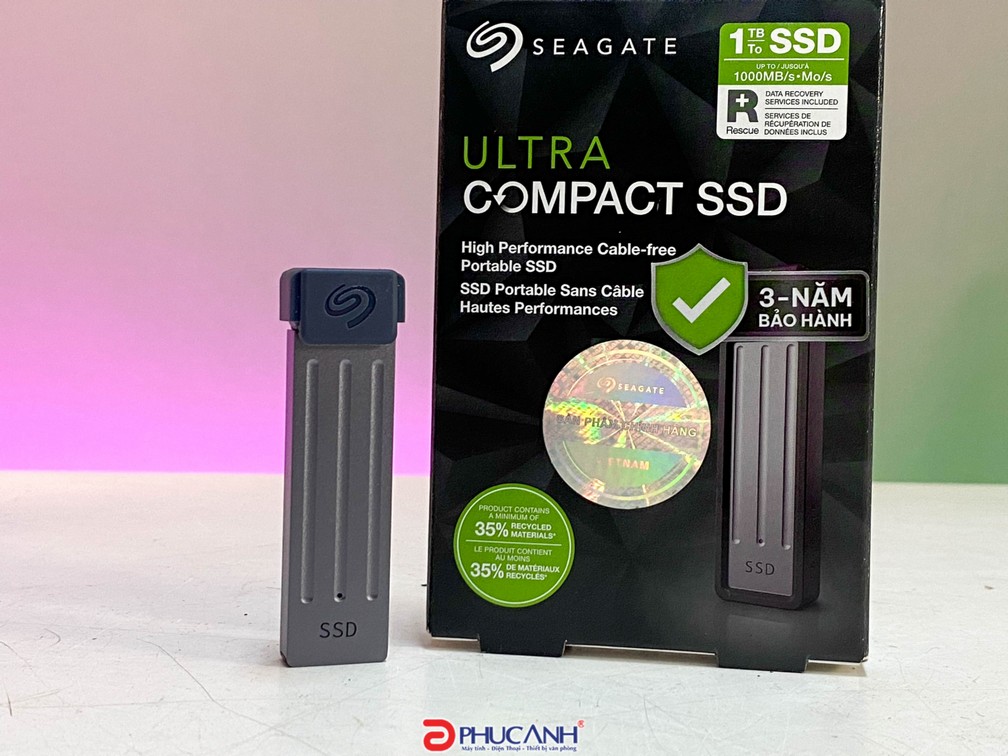 Đánh giá Ổ cứng gắn ngoài SSD Seagate Ultra Compact  - nhỏ gọn, thiết kế sang trọng