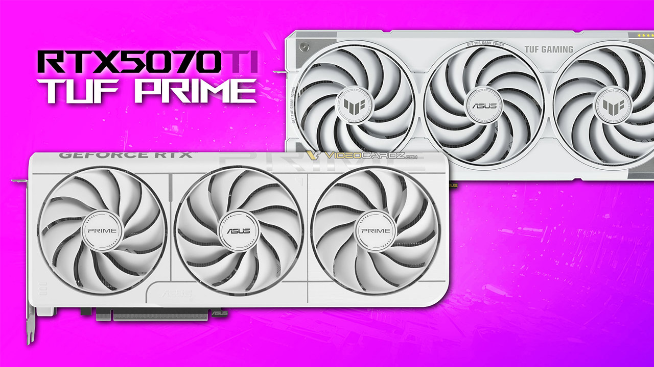 ASUS ra mắt dòng card đồ họa RTX 5070 series màu trắng đầu tiên thuộc series Prime và TUF