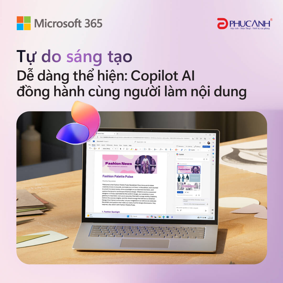 Tự do sáng tạo – Dễ dàng thể hiện: Copilot AI đồng hành cùng người làm nội dung