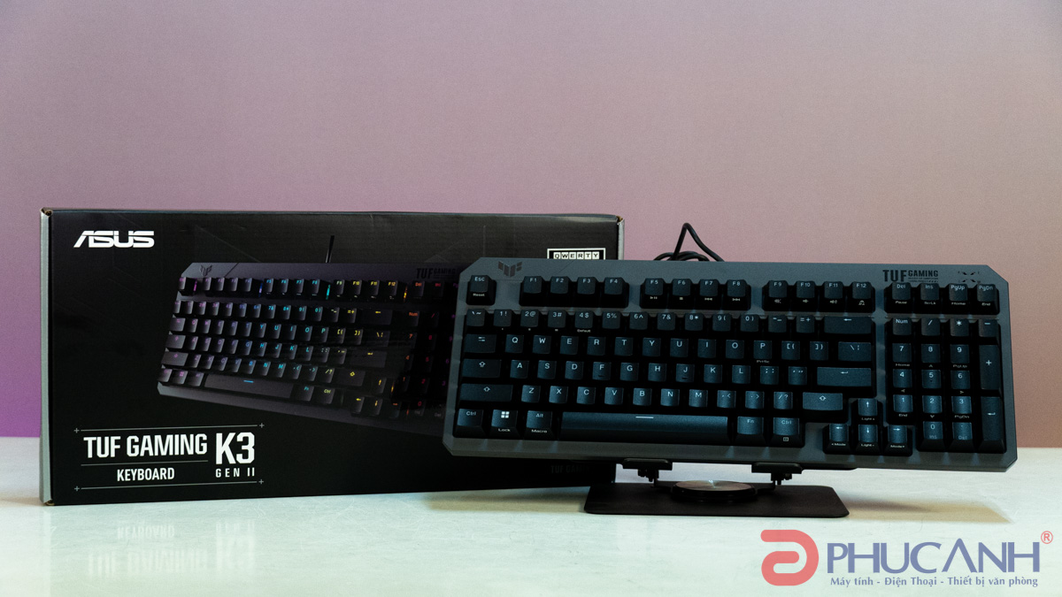 Bàn phím cơ ASUS TUF Gaming K3 Gen II- Gọn gàng hơn, thú vị hơn 