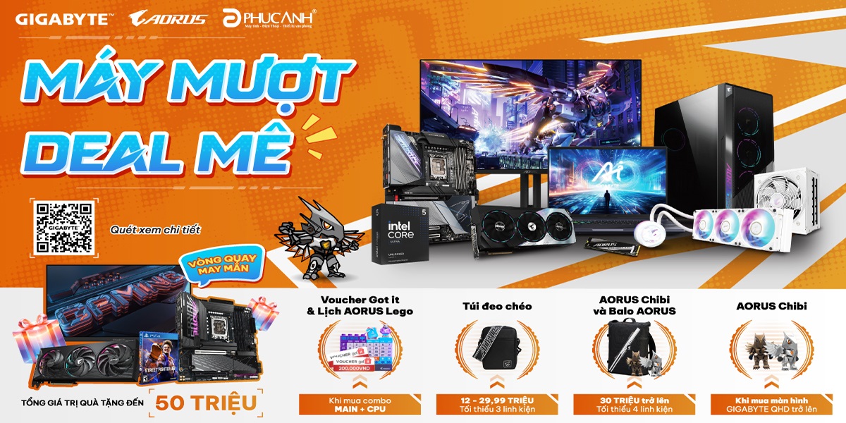 [Khuyến Mại] Máy Mượt - Deal Mê Cùng Gigabyte