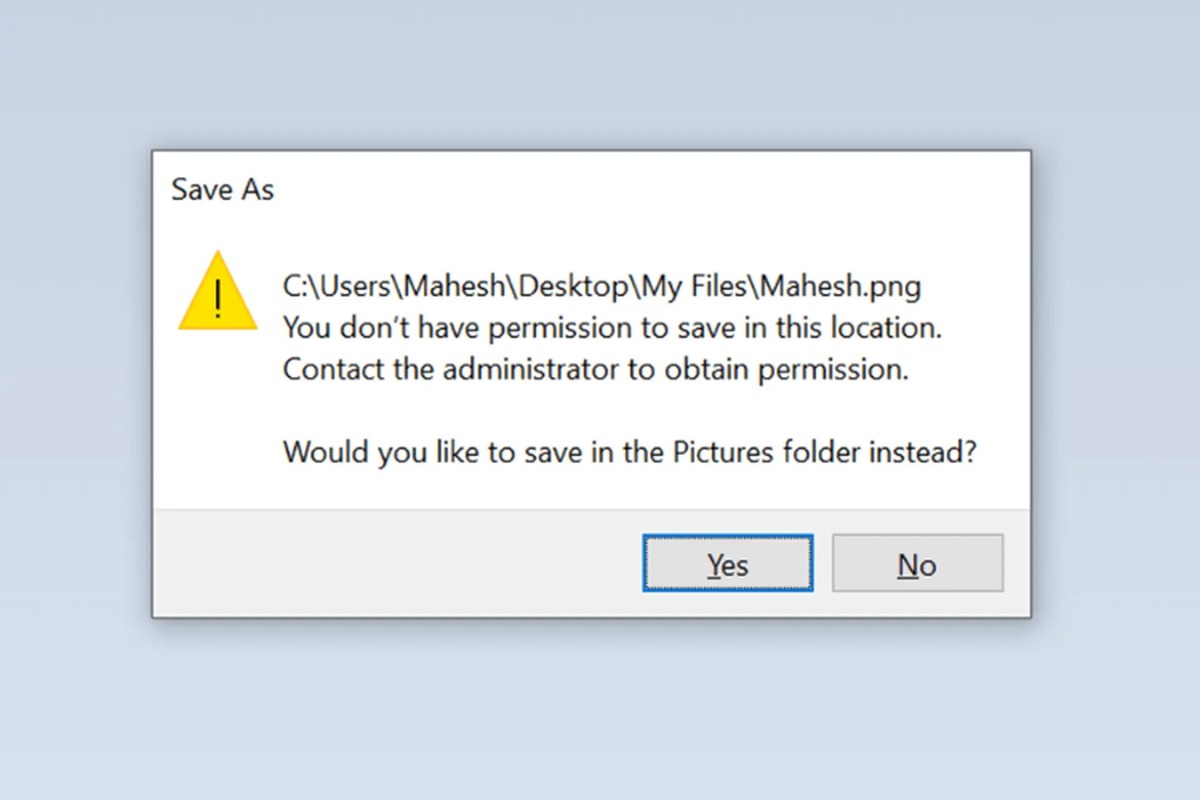 Cách sửa lỗi You do not have permission to access trên Window máy tính 